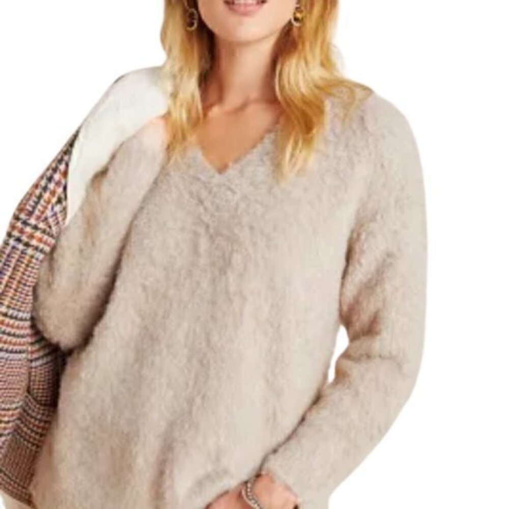 [Anthropologie] V-neck Merino Wool Sweater - Size XL